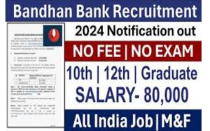 Bandhan Bank Recruitment for 10556