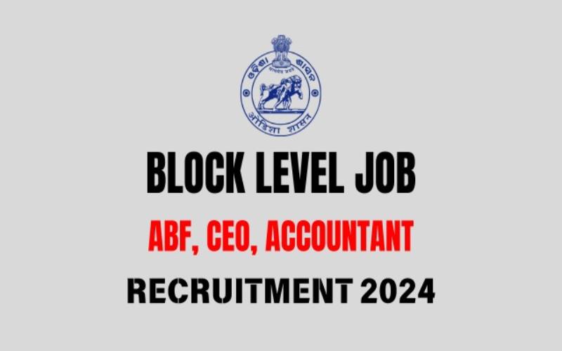 block level job in mayurbhanj